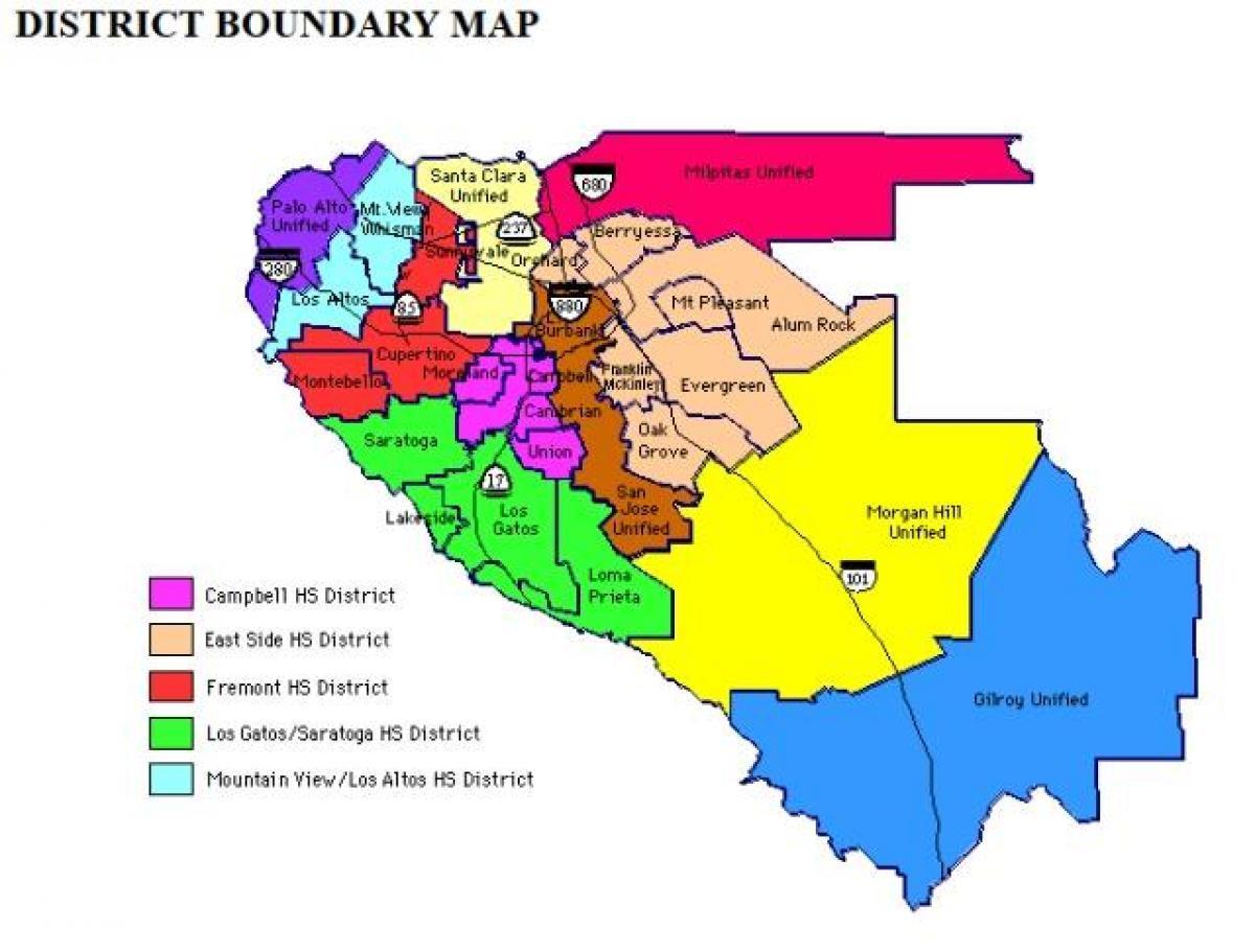 Χάρτης της evergreen school district