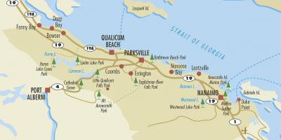 Χάρτης της parksville ' vancouver island