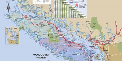 Vancouver island highway χάρτης