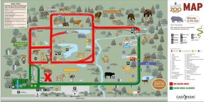 Χάρτης του vancouver zoo