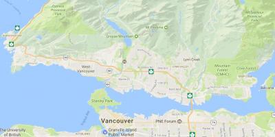 Vancouver island βουνά χάρτης
