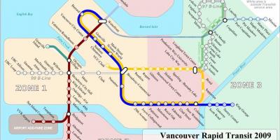 Βανκούβερ rapid transit χάρτης