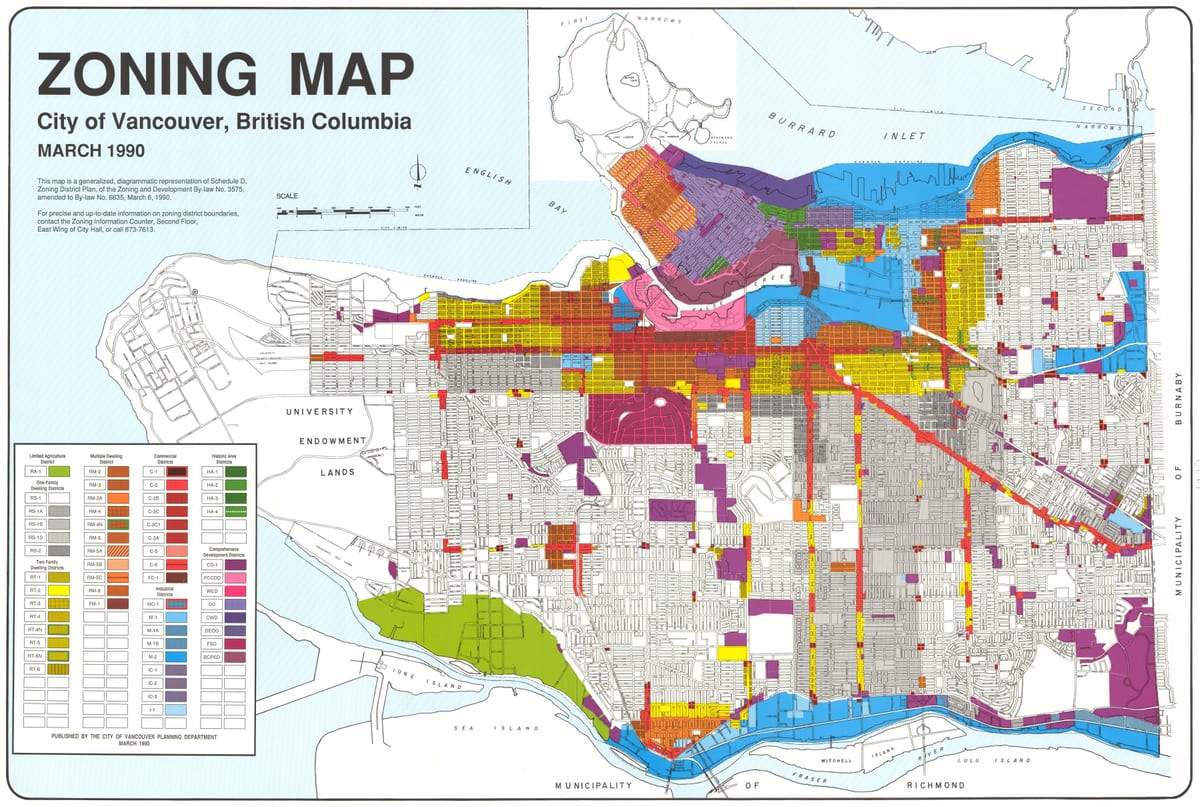 west vancouver ζώνη χάρτη