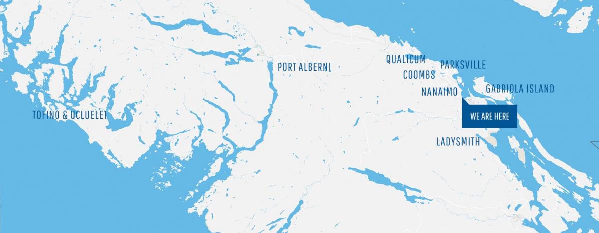 Χάρτης της coombs vancouver island 