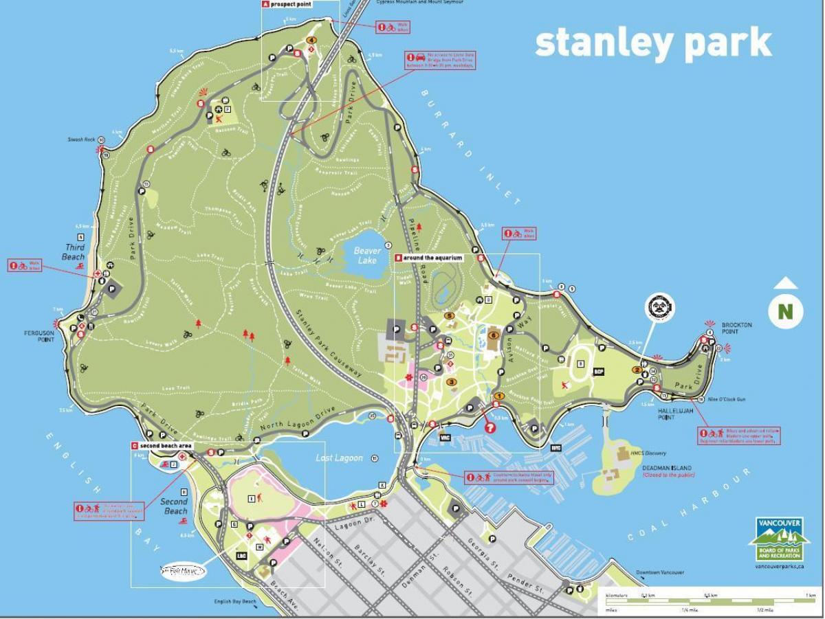 stanley park train χάρτης