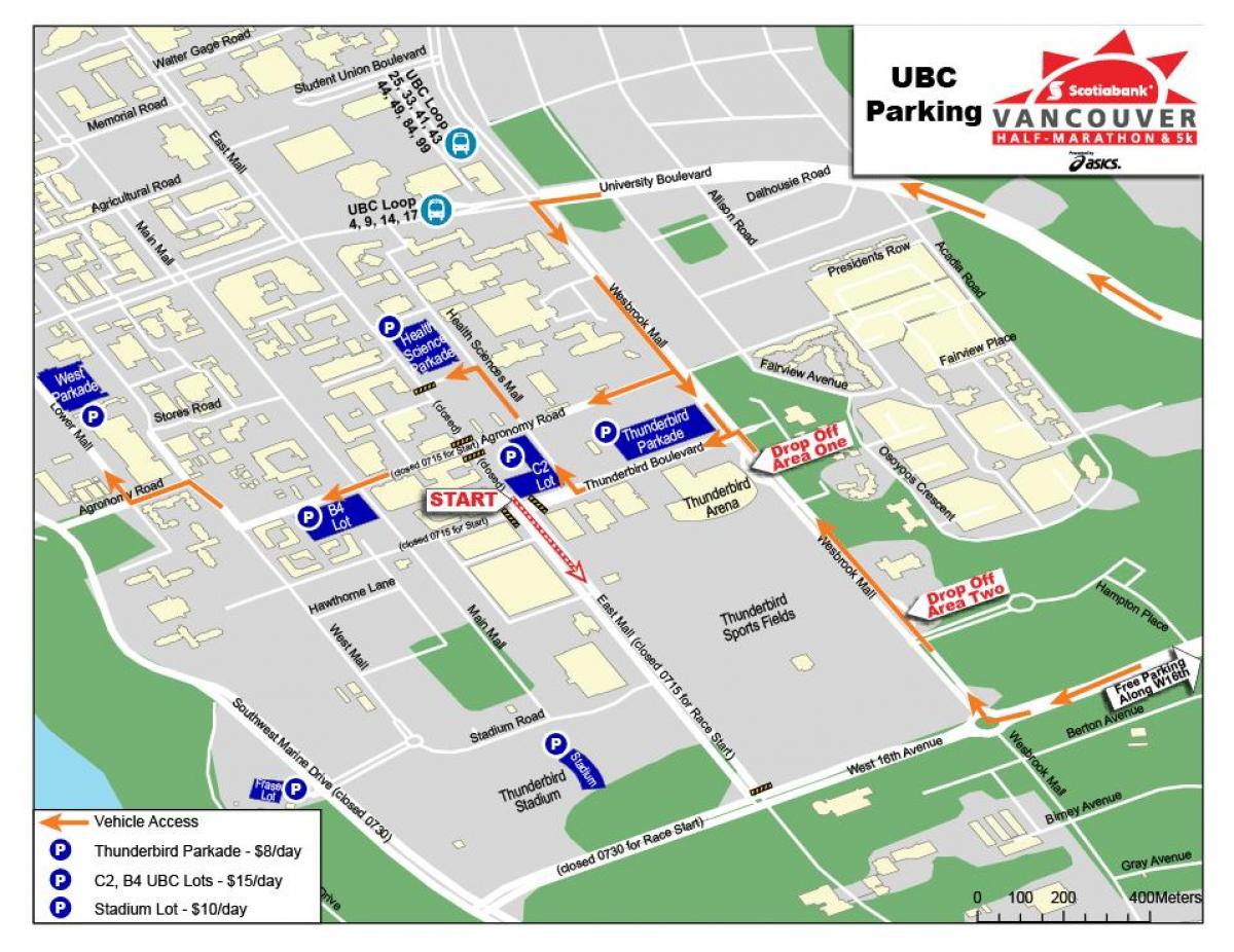 Χάρτης της ubc στάθμευσης