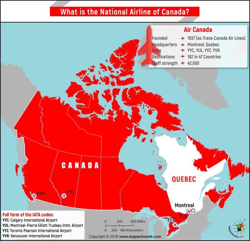 Χάρτης της air canada vancouver airport