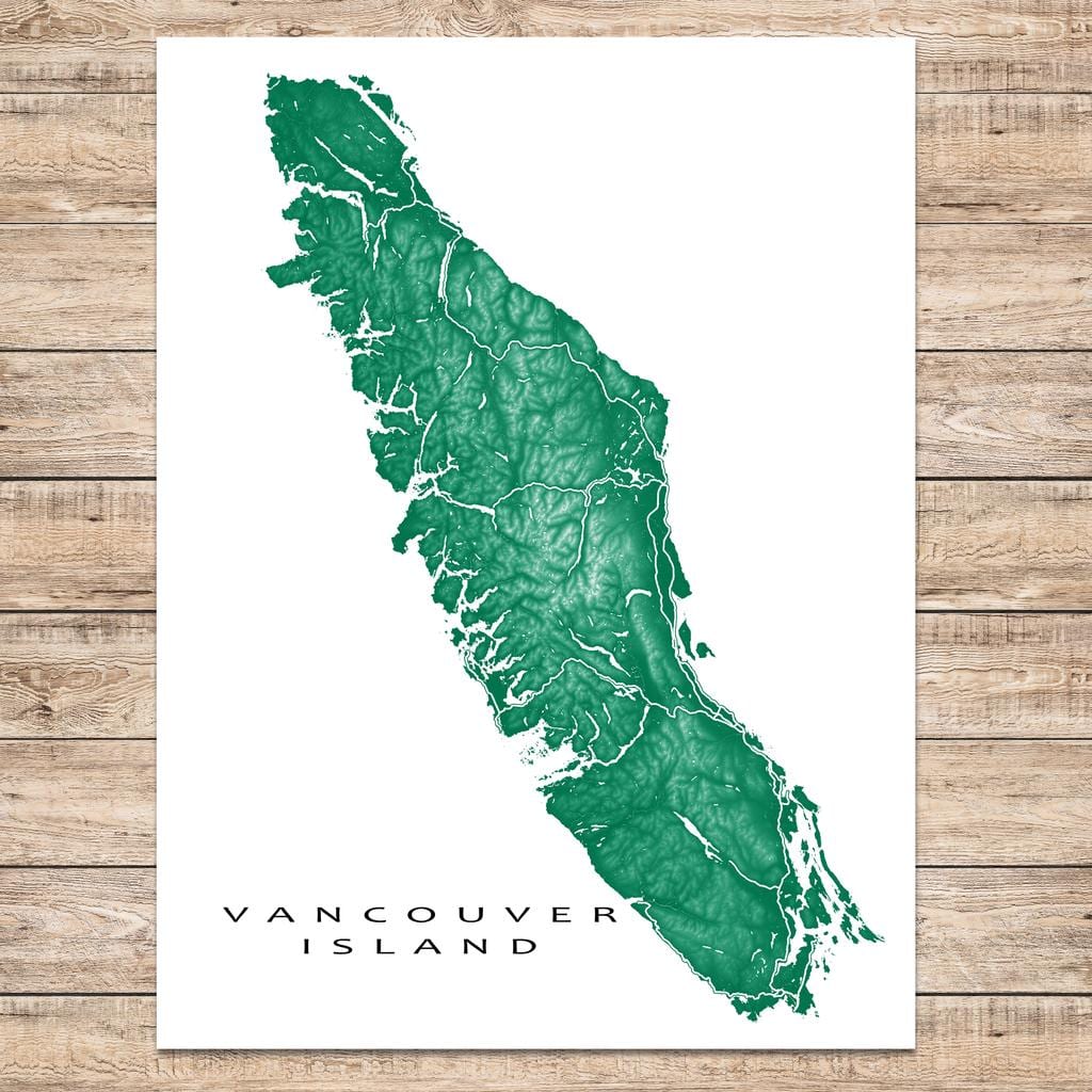 Χάρτης vancouver island art
