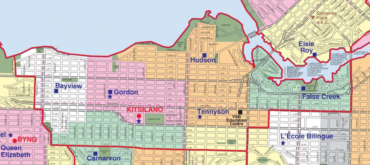 βανκούβερ school district όριο χάρτης