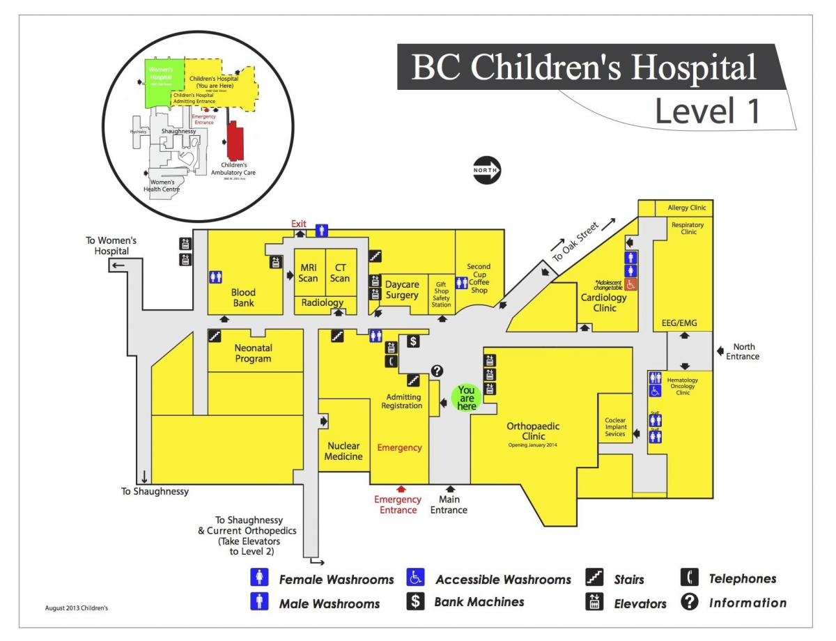 Χάρτης των παιδιών στο νοσοκομείο του βανκούβερ