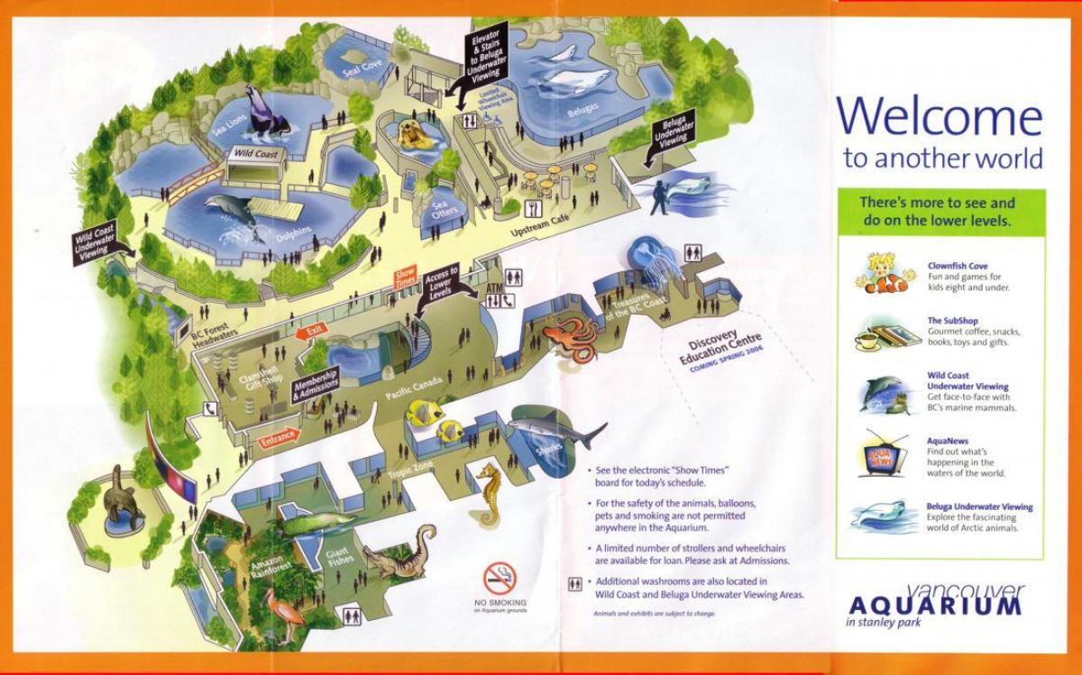 Χάρτης του vancouver aquarium