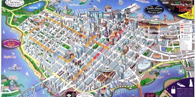 Χάρτης από το vancouver του καναδά