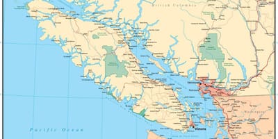 Χάρτης του βανκούβερ διάνυσμα