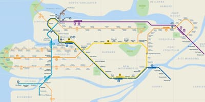 Van skytrain χάρτης