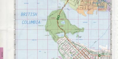 Χάρτης της north vancouver δρόμο