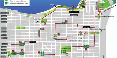 Χάρτης της kitsilano βανκούβερ