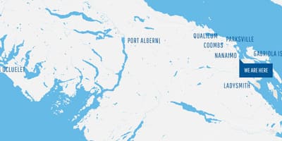 Χάρτης της coombs vancouver island 