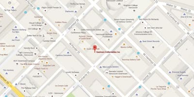 Χάρτης της gastown του βανκούβερ π. χ.
