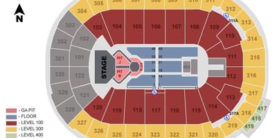 Rogers arena του vancouver καθιστικό χάρτης