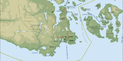 Χάρτης της saanich vancouver island