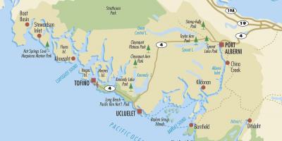 Χάρτης της ucluelet vancouver island