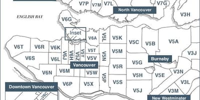 Vancouver island ταχυδρομικούς κώδικες χάρτης