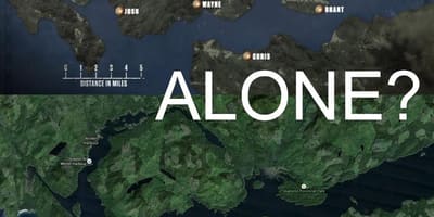 Χάρτης του νησιού του βανκούβερ μόνος