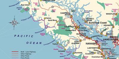 Κάμπινγκ vancouver island χάρτης
