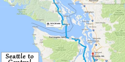Vancouver island χάρτης αποστάσεις από το ξενοδοχείο