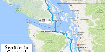 Vancouver island χάρτης αποστάσεις από το ξενοδοχείο