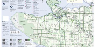 Βανκούβερ λωρίδα ποδήλατο χάρτης
