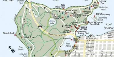 Χάρτης της ξυλοκόπος arch stanley park